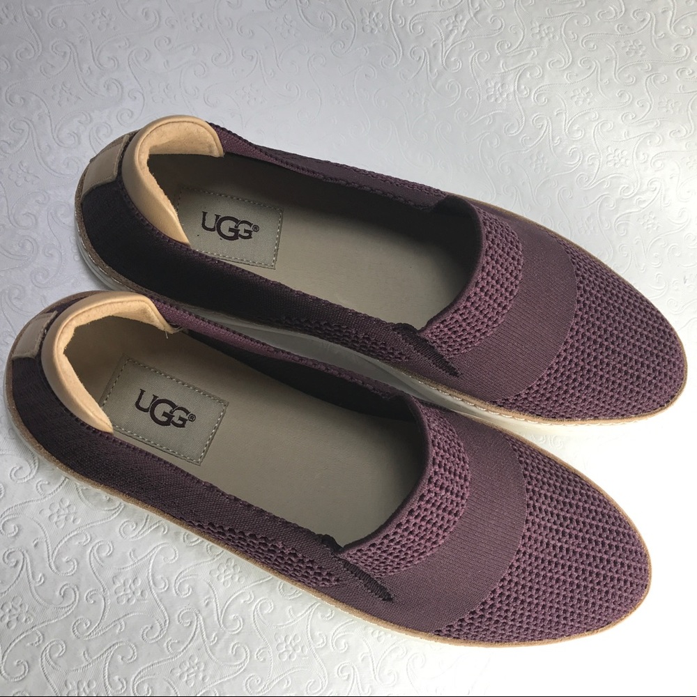 🆕UGG Sammy Leather/Knit slip on Comfort Sneaker - Picture 3 of 8